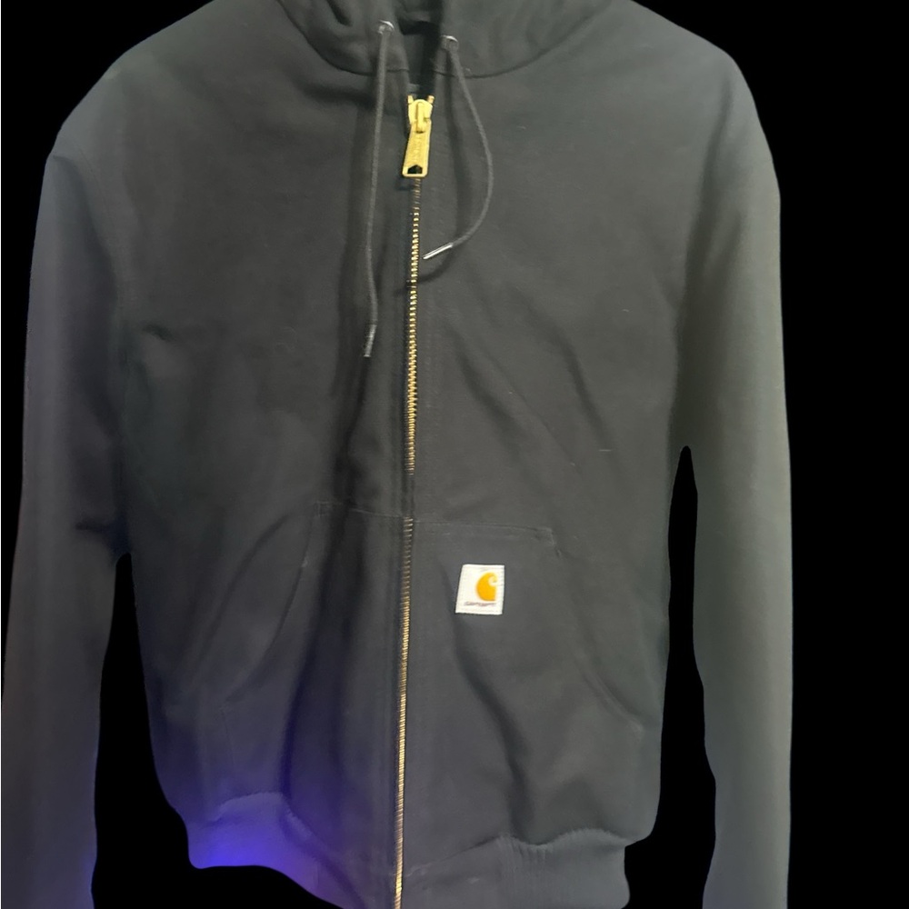 Carhartt Black Hoodie with Gold Accents